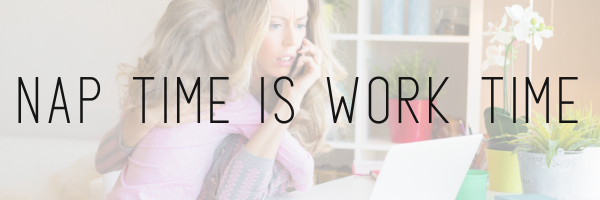 How to be a Virtual Work from Home Mom with Boundaries with nap time being work time for moms